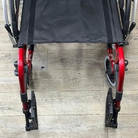 Breezy Basix 2 Self Propelled Wheelchair Aluminium 125kg Red Black