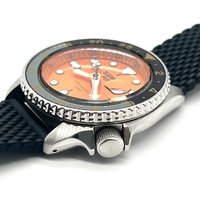 Seiko 5 Sports GMT 4R34-00A0 Automatic Orange Dial Mens Watch