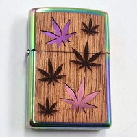Zippo Woodchuck USA Leaf Design Windproof Lighter Collectible Pocket Lighter