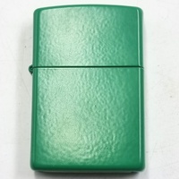 Zippo Grass Green Windproof Pocket Lighter Refillable Metal Collectible