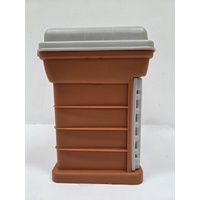 Plano 1363 Fishing Tackle Box Orange Stow N Go 3 Slide In Containers