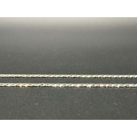 Unisex 925 Sterling Silver Curb Link Necklace