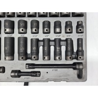 Dual Action 59pc 3/8" Drive Impact Socket Set Metric Imperial 10145901 Thin Wall