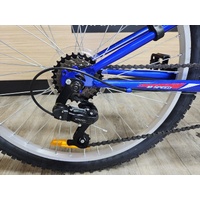 Repco Blade 60cm Mountain Bike 18 Speed Metallic Blue Front Rear Brakes