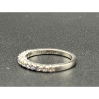 Ladies White Platinum Diamond Band Ring
