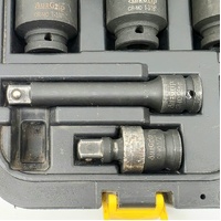 AuzGrip A84617 34pc 6 Point 1/2 Inch Drive Impact Socket Set Deep and Standard
