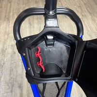 Clicgear Model 3.5+ Blue Foldable 3 Wheel Golf Push Cart Buggy