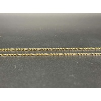 Unisex 9ct Yellow Gold Figaro Link Necklace