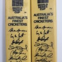 Vintage World Series Cup Australia’s Finest Cricketers Bat Collectables Set