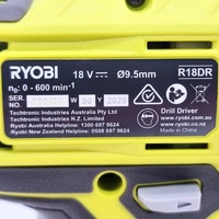 Ryobi 18V ONE+ R18DR Drill Driver with 2x 2.0Ah Batteries and Charger