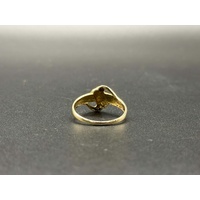 Ladies 9ct Yellow Gold Illusion Pattern Ring