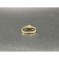 Ladies 9ct Yellow Gold Cubic Zirconia Ring