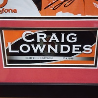 Craig Lowndes Signed Framed Photo Limited Edition 194 of 500 V8 Supercars