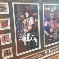 Limited Edition KISS Individually Signed Photo Frame 101 of 499 102cm x 50cm