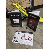 Kostka Twenty Max Adult Footbike Kick Scooter 20/20 Wheels 150kg Neon Yellow