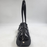 Ralph Lauren Small Satchel Croc Embossed Ladies Handbag Top Handle Shoulder