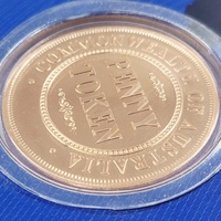Royal Australian Mint 2002 Penny Token Coin Collectible Medallion Souvenir