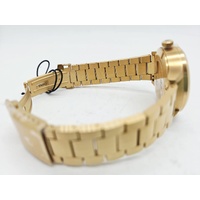 Nixon Sentry Solar Stainless Steel All Gold Black A1346-510-00 Mens Watch