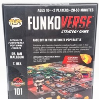 Funko Pop Funkoverse Jurassic Park Strategy 2 Player Board Game Chase Edition