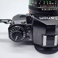 Canon Vintage A-1 35mm SLR Film Camera FD 50mm f/1.8 Lens 1984 Olympic Games Cap
