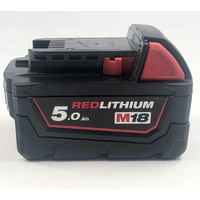 Milwaukee M18 REDLITHIUM 18V 5.0Ah Li-Ion Battery Pack M18 B5 Cordless Tool Battery