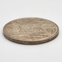 1966 Australia Round 50 Cent Coin Royal Australian Mint 80% Silver