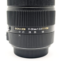 Sigma 17-50mm f/2.8 EX DC OS HSM Zoom Lens with Protective Bag and Cap