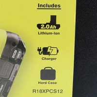 NEW RYOBI R18XPCS12 ONE+ HP 18V Brushless Pruning Saw Kit 2.0Ah Battery Charger Case