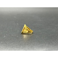 Unisex 22ct Yellow Gold Pattern Ring