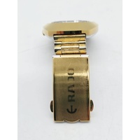 Rado DiaStar Automatic Mens Watch Gold Dial Day Date 648.0413.3 Swiss