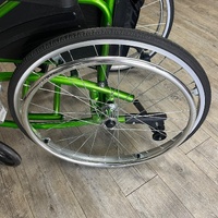 CareQuip Concorde Deluxe Wheelchair Lightweight Foldable Manual Green