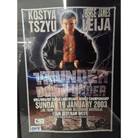 Kostya Tszyu Jesse James Leija Signed Photo Frame Thunder Down Under Boxing COA