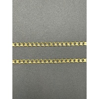 Unisex 9ct Yellow Gold Curb Link Necklace
