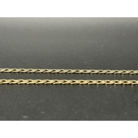 Unisex 9ct Yellow Gold Curb Link Necklace