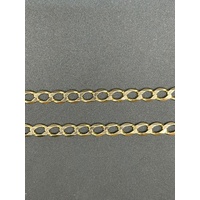Unisex 9ct Yellow Gold Curb Link Necklace
