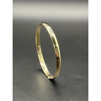 Ladies 9ct Yellow Gold Round Bangle