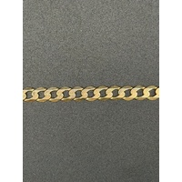 Unisex 9ct Yellow Gold Curb Link Bracelet