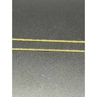 Unisex 18ct Yellow Gold Tight Curb Link Necklace