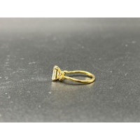  Ladies 9ct Yellow Gold Lab Grown Diamond Ring
