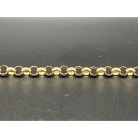 Ladies 9ct Yellow Gold Belcher Link Bracelet