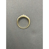Ladies 18ct Two Tone Gold Diamond Ring