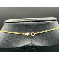 Unisex 18ct Yellow Gold Tight Curb Link Necklace