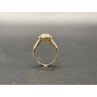 Ladies 14ct Yellow Gold Diamond Cluster Ring