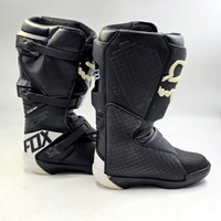 Fox Racing Adult Comp Motorcycle Motocross Boots Black White