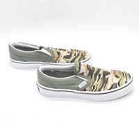 Vans Classic Slip On Painted Camo Green Multi Kids US 3 UK 2.5