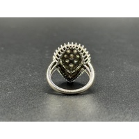 Ladies 10ct White Gold Diamond Cluster Multi-Halo Ring