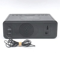 XCD XCDCLKRD2 FM Clock Radio Wireless Charging Dual Alarm