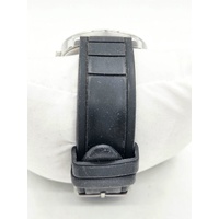 GUESS Perry W0991G1 Mens Watch Black Dial Rubber Strap Quartz 42mm