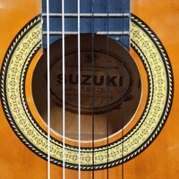 Suzuki SG-3B Vintage Classical Acoustic 6-String Guitar with Hard Case