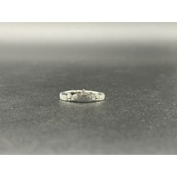 Ladies 18ct White Gold Diamond Crown Ring